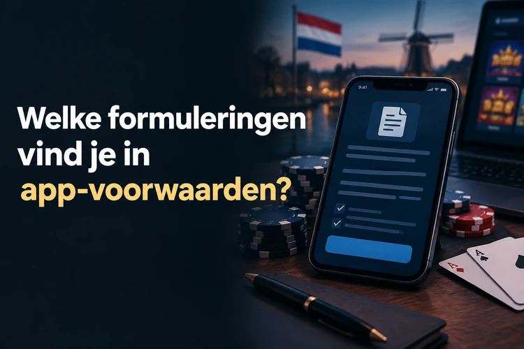 Welke formuleringen vind je in app-voorwaarden?