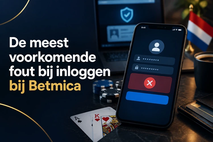 De meest voorkomende fout bij inloggen bij Betmica