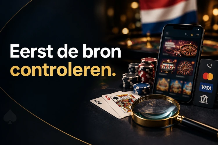 Eerst de bron controleren